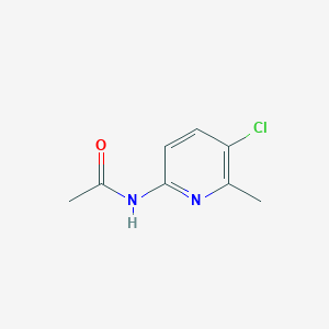 molecular formula C8H9ClN2O B061572 N-(5-Chloro-6-methylpyridin-2-yl)acetamide CAS No. 160115-16-2