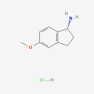 molecular formula C10H14ClNO B6157587 (1R)-5-甲氧基-2,3-二氢-1H-茚-1-胺盐酸盐 CAS No. 1637453-85-0