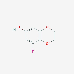 molecular formula C8H7FO3 B6158089 8-fluoro-2,3-dihydro-1,4-benzodioxin-6-ol CAS No. 1222556-35-5