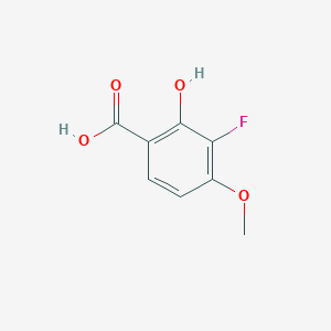 molecular formula C8H7FO4 B6158608 3-fluoro-2-hydroxy-4-methoxybenzoic acid CAS No. 1784962-35-1