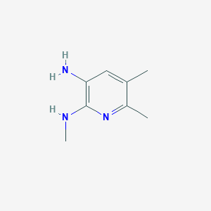 molecular formula C8H13N3 B061590 2-N,5,6-trimethylpyridine-2,3-diamine CAS No. 161091-53-8