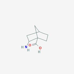 molecular formula C8H13NO2 B061596 2-Aminobicyclo[2.2.1]heptane-1-carboxylic acid CAS No. 175428-79-2