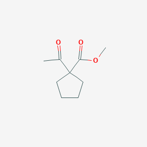 molecular formula C9H14O3 B061616 Methyl 1-acetylcyclopentane-1-carboxylate CAS No. 171924-94-0