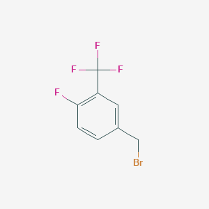 molecular formula C8H5BrF4 B061618 4-Fluoro-3-(trifluoromethyl)benzyl bromide CAS No. 184970-26-1