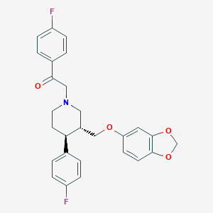 molecular formula C27H25F2NO4 B061623 Omiloxetine CAS No. 176894-09-0