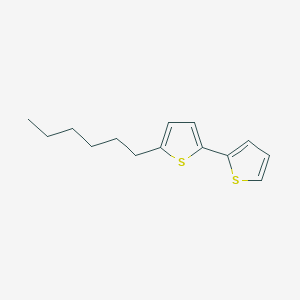molecular formula C14H18S2 B061625 5-己基-2,2'-联噻吩 CAS No. 173448-31-2