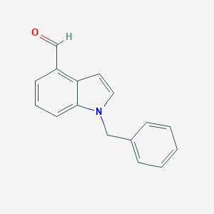 molecular formula C16H13NO B061626 1-Benzylindole-4-carbaldehyde CAS No. 192993-85-4