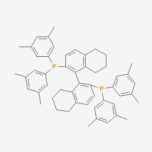 B061636 [1-[2-Bis(3,5-dimethylphenyl)phosphanyl-5,6,7,8-tetrahydronaphthalen-1-yl]-5,6,7,8-tetrahydronaphthalen-2-yl]-bis(3,5-dimethylphenyl)phosphane CAS No. 190003-83-9
