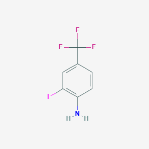 molecular formula C7H5F3IN B061637 4-Amino-3-iodobenzotrifluoride CAS No. 163444-17-5