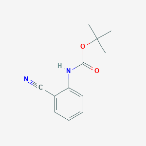 molecular formula C12H14N2O2 B061645 叔丁基(2-氰基苯基)氨基甲酸酯 CAS No. 163229-43-4