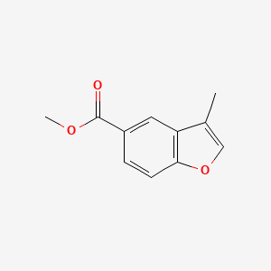 molecular formula C11H10O3 B6164939 methyl 3-methyl-1-benzofuran-5-carboxylate CAS No. 501892-98-4