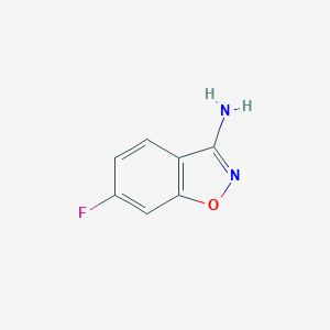 molecular formula C7H5FN2O B061654 6-氟苯并[d]异噁唑-3-胺 CAS No. 177995-38-9