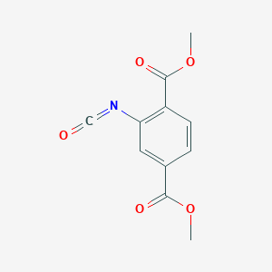 molecular formula C11H9NO5 B061655 Dimethyl 2-isocyanatoterephthalate CAS No. 179114-94-4