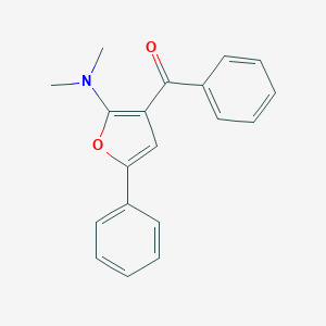 molecular formula C19H17NO2 B061656 [2-(Dimethylamino)-5-phenylfuran-3-yl]-phenylmethanone CAS No. 187964-71-2