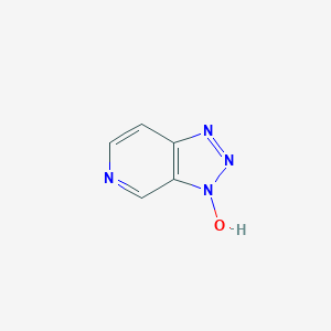 molecular formula C5H4N4O B061657 1-Hydroxy-6-azabenzotriazole CAS No. 185839-72-9