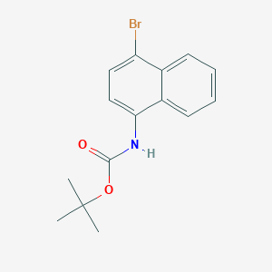molecular formula C15H16BrNO2 B061662 叔丁基(4-溴萘-1-基)氨基甲酸酯 CAS No. 168169-11-7