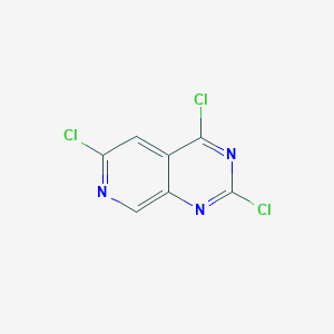 molecular formula C7H2Cl3N3 B6166835 2,4,6-trichloropyrido[3,4-d]pyrimidine CAS No. 2143878-49-1