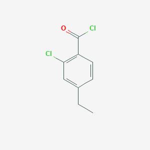 molecular formula C9H8Cl2O B061669 2-Chloro-4-ethylbenzoyl chloride CAS No. 168036-25-7