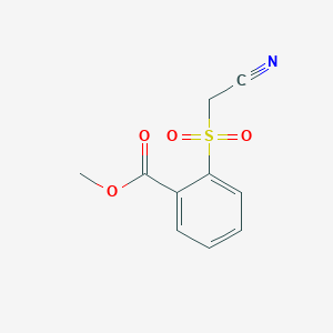 molecular formula C10H9NO4S B061671 2-[(氰甲基)磺酰基]苯甲酸甲酯 CAS No. 175137-52-7