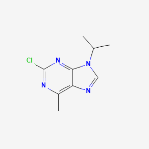 molecular formula C9H11ClN4 B6167454 2-chloro-6-methyl-9-(propan-2-yl)-9H-purine CAS No. 890094-16-3