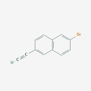 molecular formula C12H7Br B6167691 2-bromo-6-ethynylnaphthalene CAS No. 2279122-07-3