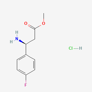 molecular formula C10H13ClFNO2 B6167901 盐酸(3S)-3-氨基-3-(4-氟苯基)丙酸甲酯 CAS No. 1246174-74-2
