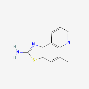 molecular formula C11H9N3S B6168752 5-methyl-[1,3]thiazolo[4,5-f]quinolin-2-amine CAS No. 1082847-64-0
