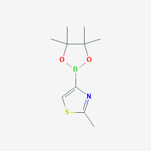 molecular formula C10H16BNO2S B6169008 2-methyl-4-(tetramethyl-1,3,2-dioxaborolan-2-yl)-1,3-thiazole CAS No. 1310404-96-6
