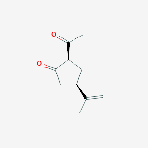 B061696 (2R,4R)-2-acetyl-4-prop-1-en-2-ylcyclopentan-1-one CAS No. 165173-39-7