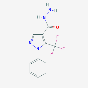 B061703 1-phenyl-5-(trifluoromethyl)-1H-pyrazole-4-carbohydrazide CAS No. 175137-32-3