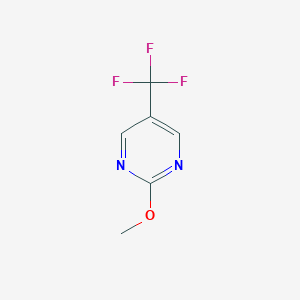 molecular formula C6H5F3N2O B061708 2-甲氧基-5-(三氟甲基)嘧啶 CAS No. 176214-14-5