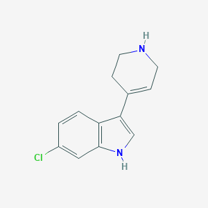 molecular formula C13H13ClN2 B061712 6-氯-3-(1,2,3,6-四氢吡啶-4-基)-1H-吲哚 CAS No. 180160-77-4