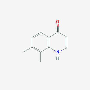 molecular formula C11H11NO B061718 7,8-二甲基-4-羟基喹啉 CAS No. 178984-37-7