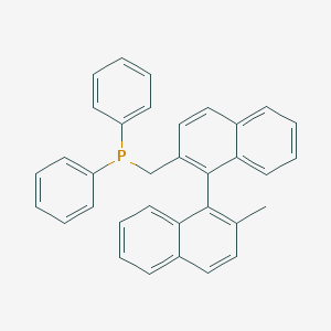 B061724 [1-(2-Methylnaphthalen-1-yl)naphthalen-2-yl]methyl-diphenylphosphane CAS No. 175648-45-0