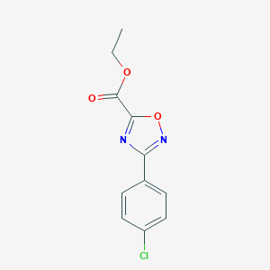 B061733 Ethyl 3-(4-chlorophenyl)-1,2,4-oxadiazole-5-carboxylate CAS No. 163719-69-5