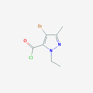 B061735 4-Bromo-1-Ethyl-3-Methyl-1H-Pyrazole-5-Carbonyl Chloride CAS No. 175277-00-6