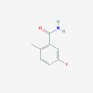 molecular formula C8H8FNO B061759 5-氟-2-甲基苯甲酰胺 CAS No. 175278-28-1