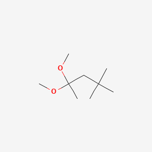 molecular formula C9H20O2 B6175949 2,2-dimethoxy-4,4-dimethylpentane CAS No. 72409-07-5
