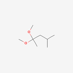 molecular formula C8H18O2 B6176017 2,2-dimethoxy-4-methylpentane CAS No. 1112-78-3