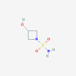 molecular formula C3H8N2O3S B6176894 3-hydroxyazetidine-1-sulfonamide CAS No. 1282551-62-5