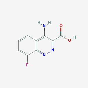 B061793 3-Cinnolinecarboxylic acid, 4-amino-8-fluoro-, hydrate CAS No. 161373-45-1