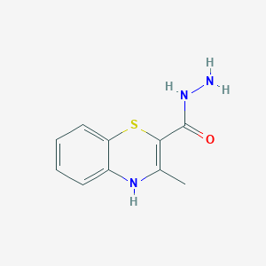 molecular formula C10H11N3OS B061808 3-甲基-4H-1,4-苯并噻嗪-2-碳酰肼 CAS No. 169058-47-3