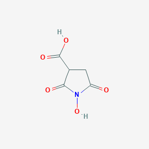 molecular formula C5H5NO5 B061811 1-Hydroxy-2,5-dioxopyrrolidine-3-carboxylic acid CAS No. 162369-86-0