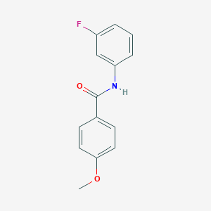 molecular formula C14H12FNO2 B061872 N-(3-氟苯基)-4-甲氧基苯甲酰胺 CAS No. 167565-79-9