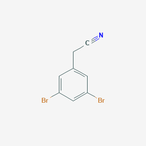 molecular formula C8H5Br2N B061878 3,5-二溴苄基氰化物 CAS No. 188347-48-0