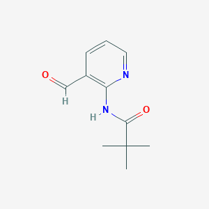 molecular formula C11H14N2O2 B061888 N-(3-甲酰基-2-吡啶基)-2,2-二甲基丙酰胺 CAS No. 86847-64-5