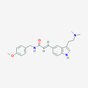 B061917 3-[3-(2-Dimethylaminoethyl)-1H-indol-5-yl]-N-(4-methoxybenzyl)acrylamide CAS No. 185259-85-2