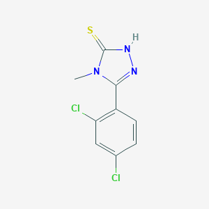 molecular formula C9H7Cl2N3S B061938 5-(2,4-二氯苯基)-4-甲基-4H-1,2,4-三唑-3-硫醇 CAS No. 162693-41-6