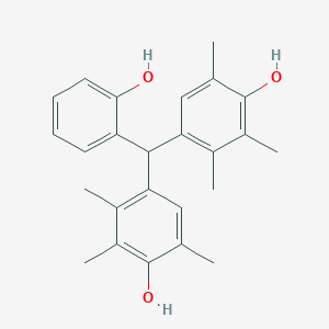 molecular formula C25H28O3 B061942 4,4'-((2-羟基苯基)亚甲基)双(2,3,6-三甲基苯酚) CAS No. 184355-68-8