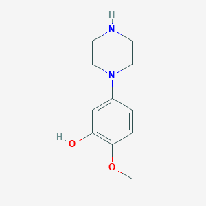 B061964 2-Methoxy-5-piperazin-1-yl-phenol CAS No. 180698-25-3